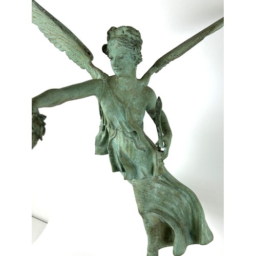 1099 - **Withdrawn** A 19th century Grand Tour statue, on a polished marble base, signed, 65 cm high