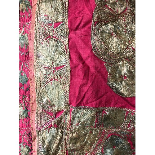 914 - ***Regretfully Withdrawn*** A 19th century French pink ground jacket, and assorted other textiles