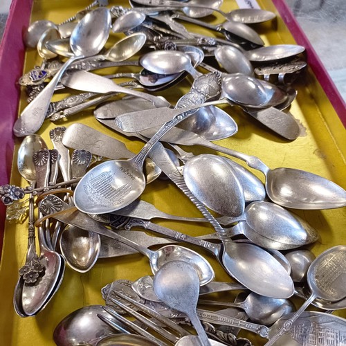 267 - Assorted sterling silver coloured metal and silver plated spoons (qty)