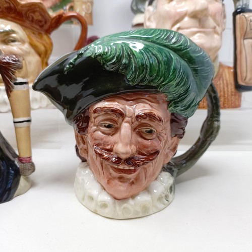 719 - A Royal Doulton character jug, Simon The Cellarer, Golfer D6623, Old King Cole, Izaak Walton, D6404,... 