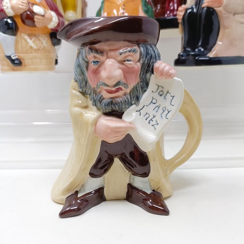 720 - A Royal Doulton Toby jug, Toby XX, The Squire, Sir John Falstaff, Sir Winston Churchill, The Huntsma... 