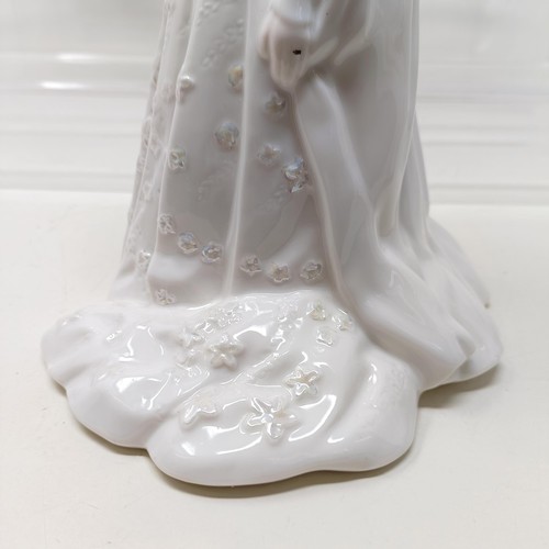 721 - A Royal Doulton figure, Bedtime Story HN2059, Delphine HN2136, Charity HN3087, Faith HN3082, Hope HN... 