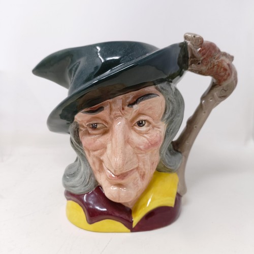 722 - A Royal Doulton character jug, Don Quixote D6455, The Vicar Of Bray ... , Robin Hood D6527, Regency ... 