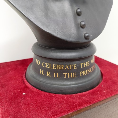 723 - A Royal Doulton limited edition bust, inscribed 'To Celebrate The Wedding Of HRH The Princess Anne',... 