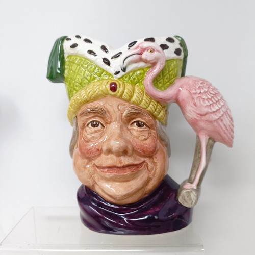 725 - A Royal Doulton character jug, The Falconer D6533, Beefeater D6206, Simon The Cellarer, Ugly Duchess... 