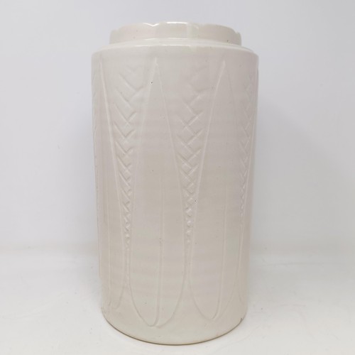 747 - A Royal Doulton vase, with incised decoration, 31 cm high