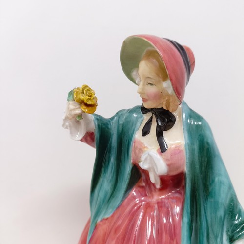 754 - A Royal Doulton figure, Best Wishes HN3426, Penelope HN1901, The Orange Lady HN1759, The Paisley Sha... 