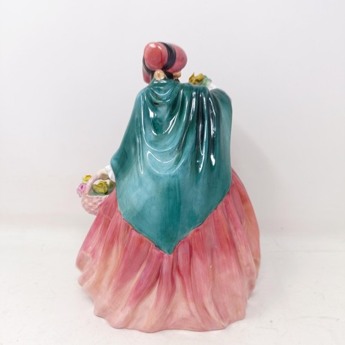 754 - A Royal Doulton figure, Best Wishes HN3426, Penelope HN1901, The Orange Lady HN1759, The Paisley Sha... 