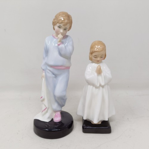 757 - A Royal Doulton figure, Thanksgiving HN2446, Bunny HN2214, Dinky Doo HN1618, Little Boy Blue HN2062,... 