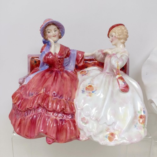 763 - A Royal Doulton figure, Blithe Morning, HN2065, A Gypsy Dance HN2230, Spring Flowers HN1807, Irene, ... 