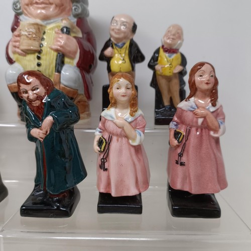 766 - A Royal Doulton Dickens figure, Sam Weller, Uriah Heep, Tiny Tim, Tony Weller, David Copperfield, Fa... 