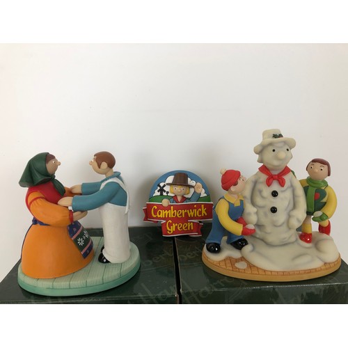 311 - A Robert Harrop Camberwick Green figure, Dutch Organ Dancers, No CG48, The Fishmonger's Shop, No CGM... 