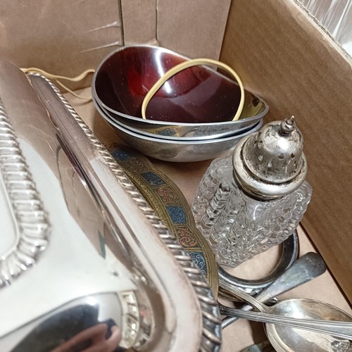 803 - Assorted silver plate (box)