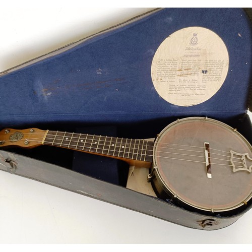 827 - A John Grey Dulcetta four string banjo