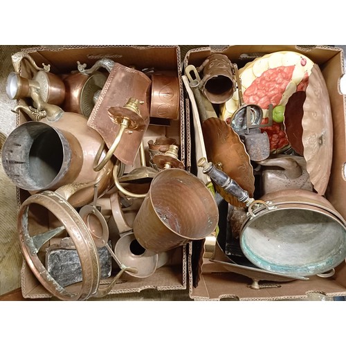 843 - Assorted metalwares (2 boxes)