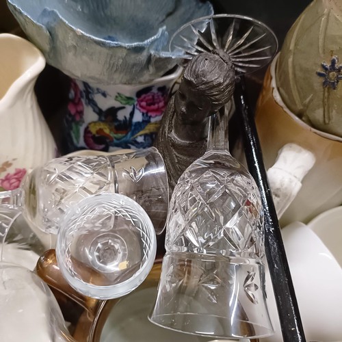 850 - Assorted glass, ceramics and other items (4 boxes)