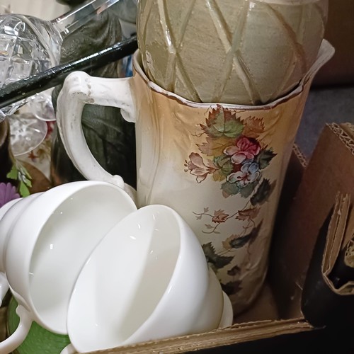 850 - Assorted glass, ceramics and other items (4 boxes)