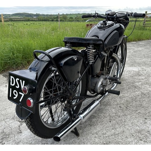 52 1938 AJS Model 38/26 De LuxeRegistration number DSV 197Frame