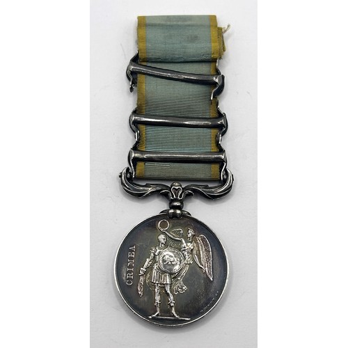 563 - A Crimea 1854 Medal, named to Lt Col Lionel D Mackinnon Coldm Gds, with Balaklava, Inkermann and Seb... 