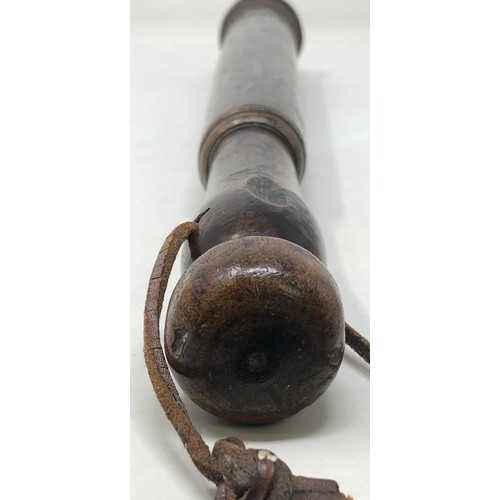 587 - A George III truncheon or tipstaff, with painted decoration GR III, above a crown, with Heany Little... 