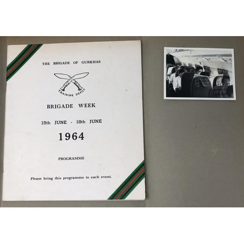 594 - An anti Guerilla Operations in South East Asia book, January 1963, a group of Gurkha related photogr... 