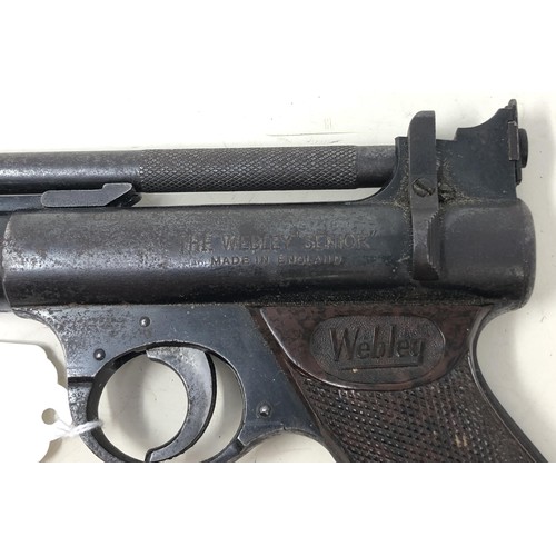 595 - A Webley Senior .22 air pistol