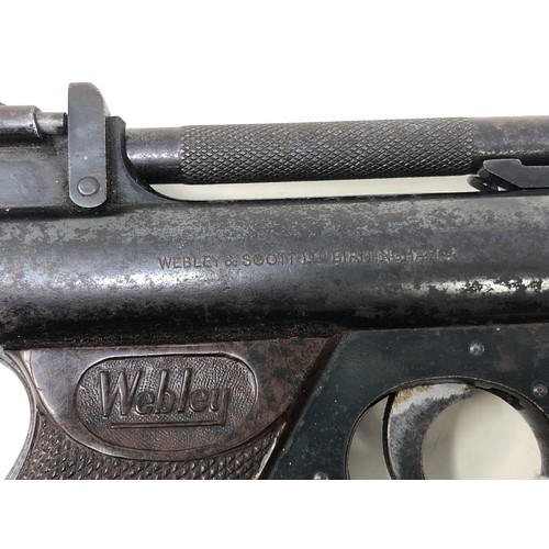 595 - A Webley Senior .22 air pistol