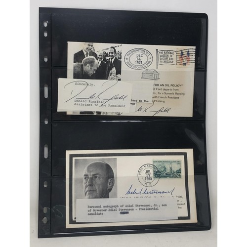 366 - Autographs of Famous People- US ‘Governmental’ Autographs including EISENHOWER, Dwight (... 