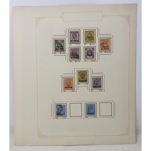 372 - British Levant- Collection on leaves with 1885 to 2/6, EdVII sets to 1/- unused and used with 5pi, 1... 