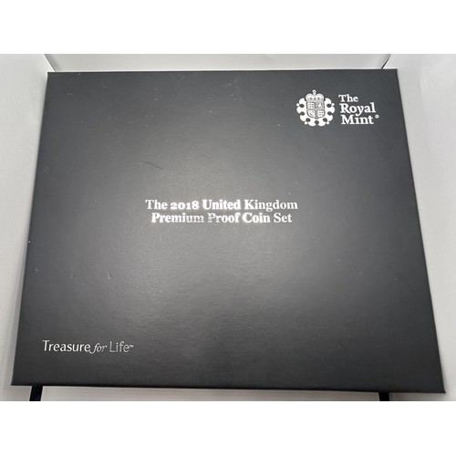 480 - A Royal Mint premium proof coin set, 2018