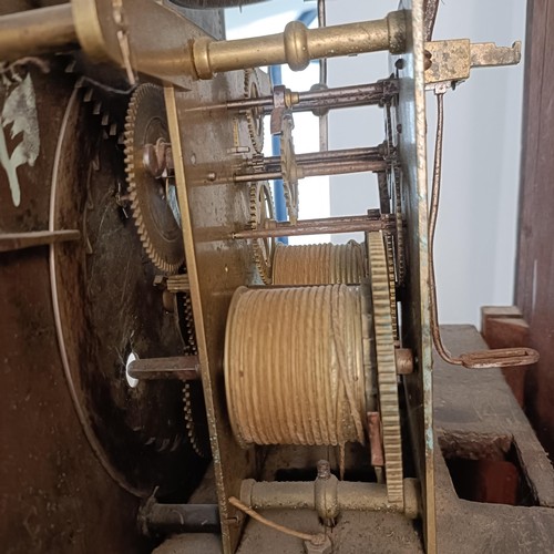 978 - A longcase clock, the dial signed Edmund Edmonds Newton, having a silvered chapter ring with Roman n... 