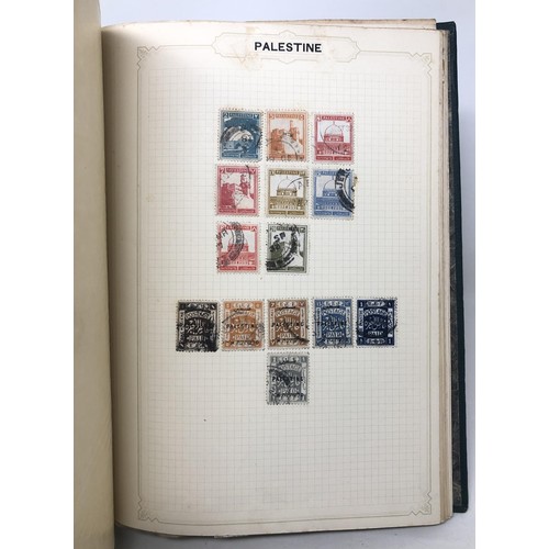 449 - Assorted world stamps, in seven albums (box)