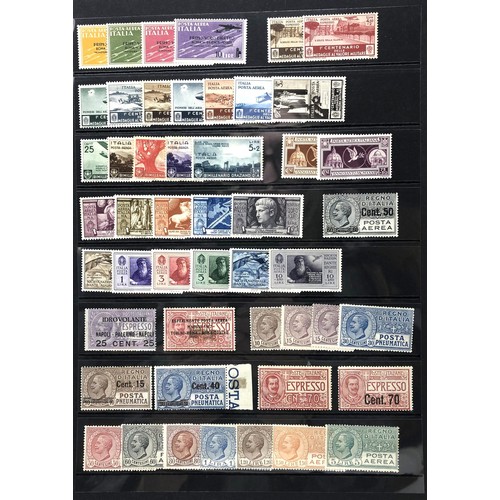 415 - Italy- Fine unused selection of 1920s-1930s sets with better incl. 1923 Fascist set, 1933 Balbo Trip... 