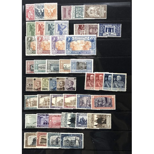 415 - Italy- Fine unused selection of 1920s-1930s sets with better incl. 1923 Fascist set, 1933 Balbo Trip... 