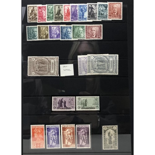 415 - Italy- Fine unused selection of 1920s-1930s sets with better incl. 1923 Fascist set, 1933 Balbo Trip... 