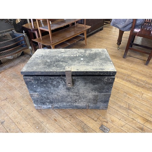 1089 - A pier cabinet, a pair of glazed bookcases, three trunks and assorted furniture (qty)