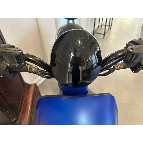 801 - A Bumblebee Bikes electric scooter, blue, battery voltage 48v, motor output 250w, lady owned and rid... 