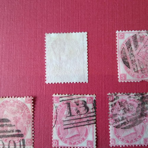 45 - GB mixed lot of 4d rose, one unused the others used, Cat. £1600