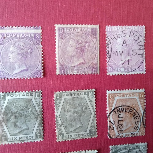 47 - GB mixed lot of 6d early Victorian used and unused, good postmarks