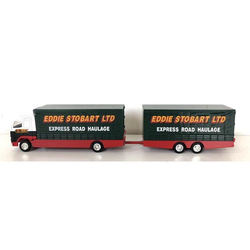 340 - A Corgi Eddie Stobart lorry and trailer, boxed, assorted Esso collectors medallions and other assort... 