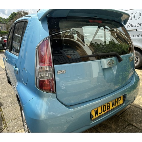 800 - On instructions of the executors: A 2008 Daihatsu Sirion hatchback 1.3 SE five door motor car, autom... 