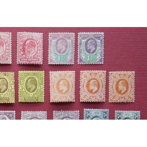 104 - GB 1902 full set to 1s unused, generally lightly mounted, most shades very nice colour and appearanc... 