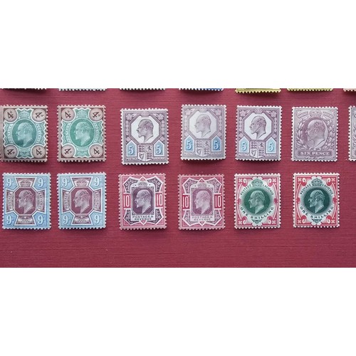 104 - GB 1902 full set to 1s unused, generally lightly mounted, most shades very nice colour and appearanc... 