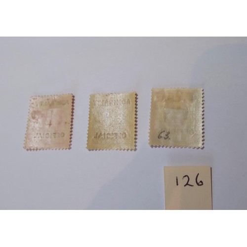 126 - GB 1903 Admiralty Office unused trio, good gum