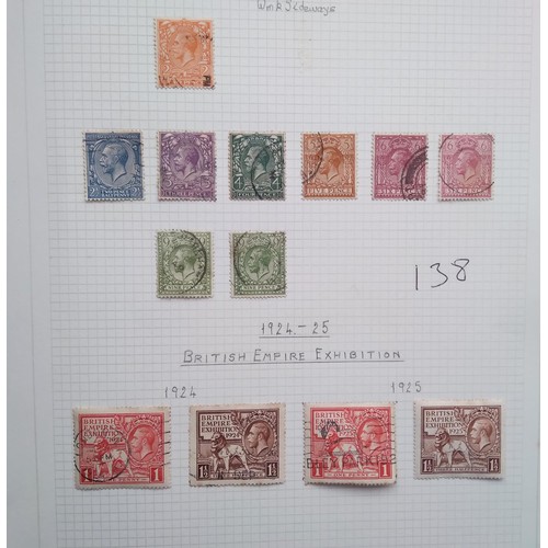 138 - GB 1912+ interesting selection of different watermarks and dies used