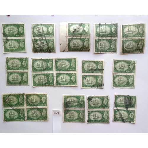 169 - GB 1951 high values unused and used, one set mint unmounted, nice lot