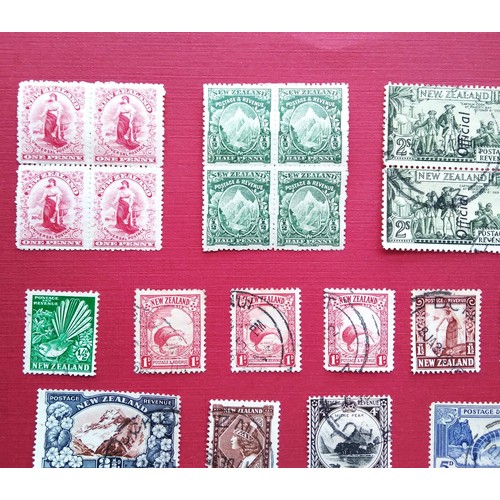 183 - New Zealand 1934 used set with extra perforation and shades, good stamps