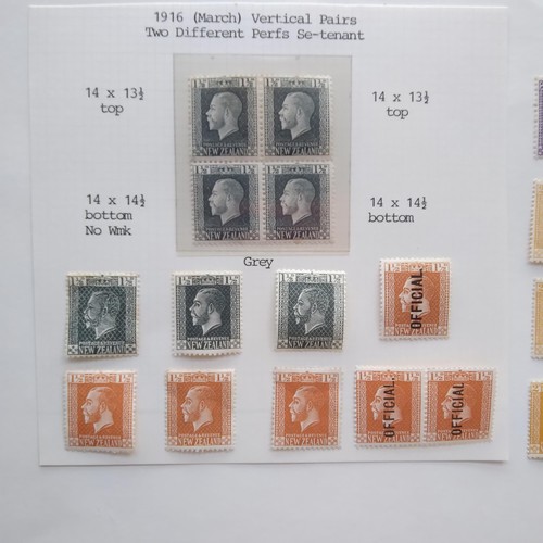 188 - New Zealand George V unused selection, many shades, good colours