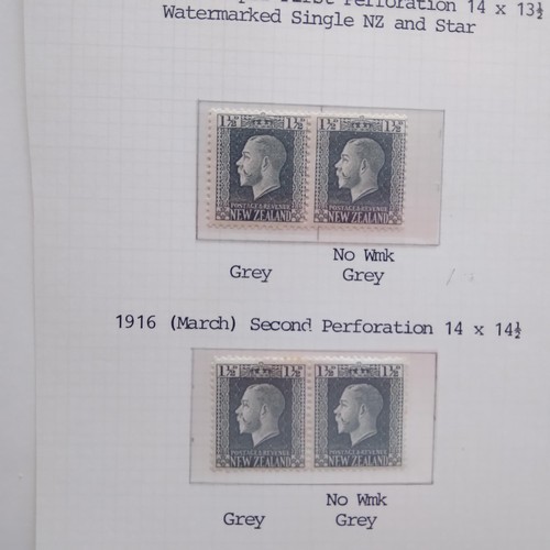 189 - New Zealand George V selection of unused, many shades