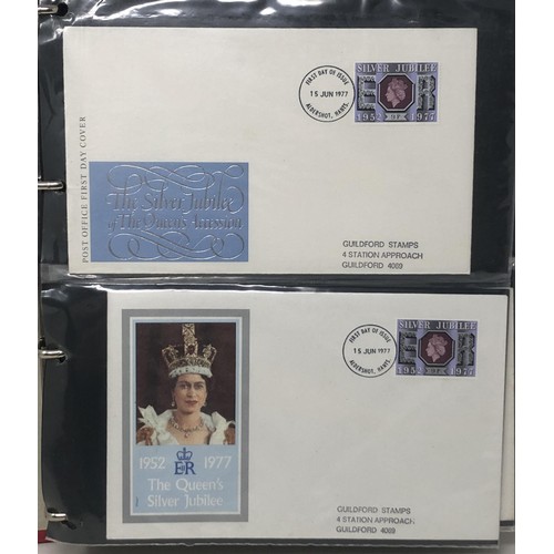 440 - A large quantity of first day covers, presentation packs, world stamps, and a group of postcards (4 ... 